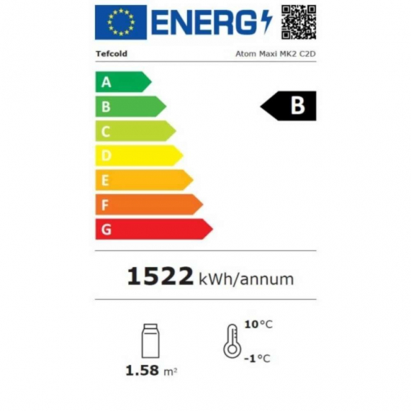 HŰTŐVITRIN, 1081 literes, üvegajtós, fekete