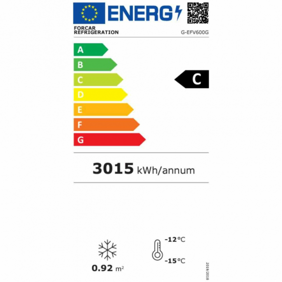 MÉLYHŰTŐSZEKRÉNY, 600 literes, ventilációs, üvegajtóval, festett