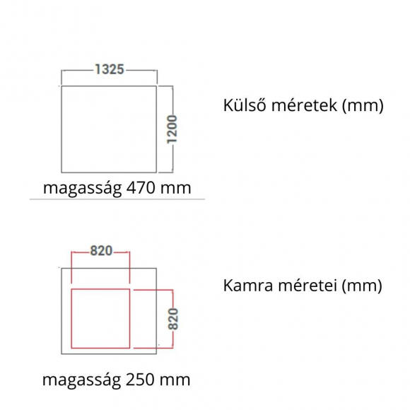 PIZZAKEMENCE, elektromos, egykamrás, érintőképernyővel