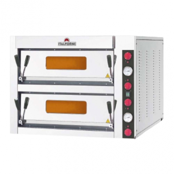 ITALFORNI PIZZAKEMENCE, elektromos, kétkamrás, 32 cm, 4 x 4 db