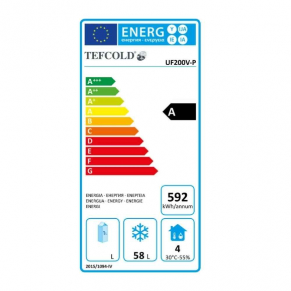 MÉLYHŰTŐSZEKRÉNY,  200 literes, ventilációs, fehér