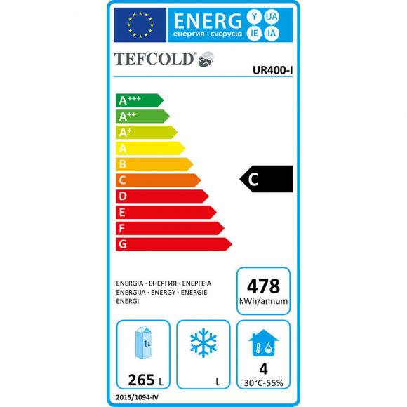 HŰTŐSZEKRÉNY, 374 literes, ventilációs, fehér